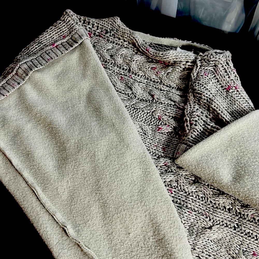 Free People | Women's Boho Slouchy Honey Cable Knit Pullover Size Medium